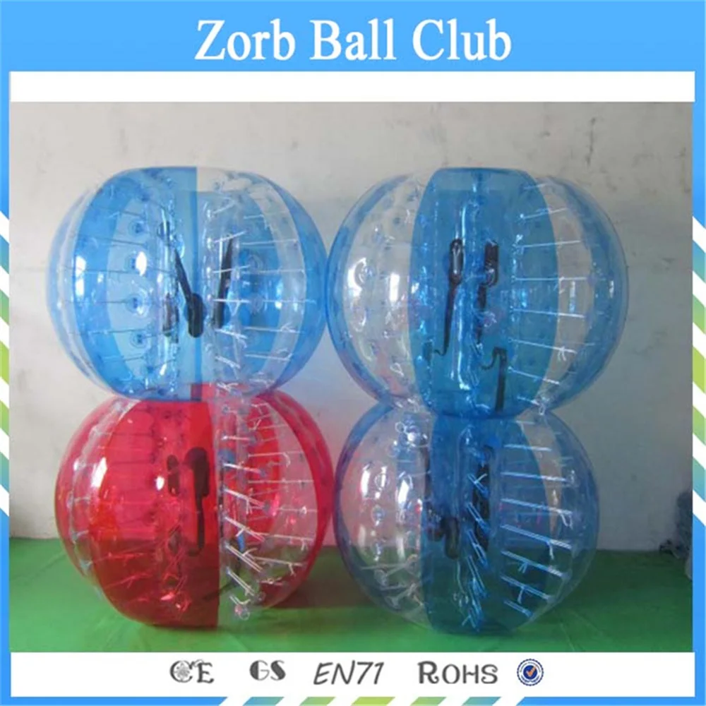 

4PCS 1.5m 0.8mm PVC Zorb Body Inflatable Bumper Loopy Ball,Bubble Football,Human Hamster Bubble Soccer