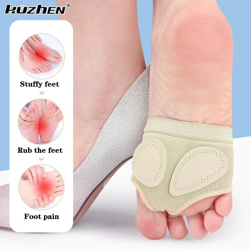 

1Pair Breathable Forefoot Cover Women Girl Ballet Dance Latin Gymnastics Practice Protection Sleeve Foot Toe Pad Foot Care Tools