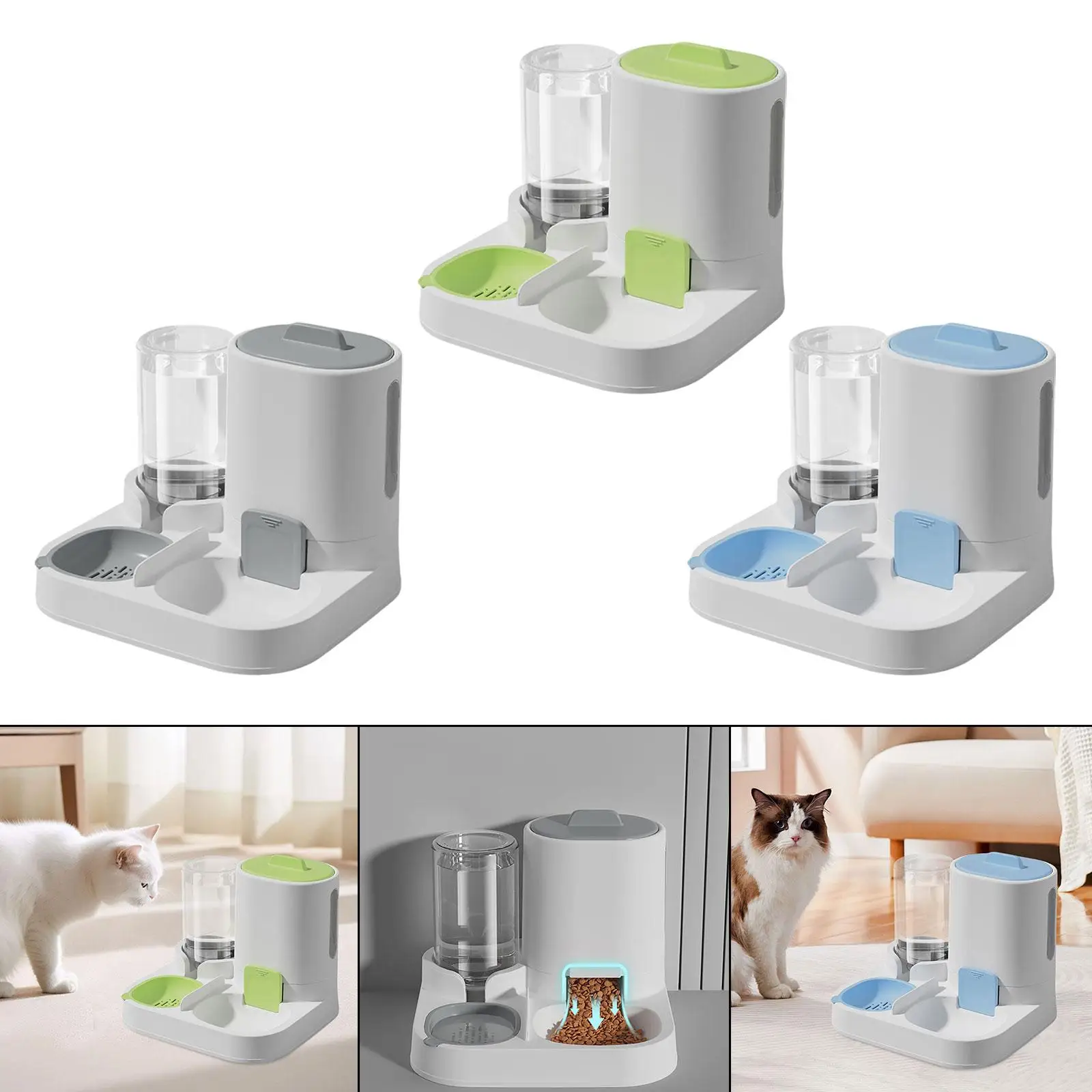 Automatic Pet Feeder Water Dispenser Portable Dog Bowl Feeding Station Pet Bowl
