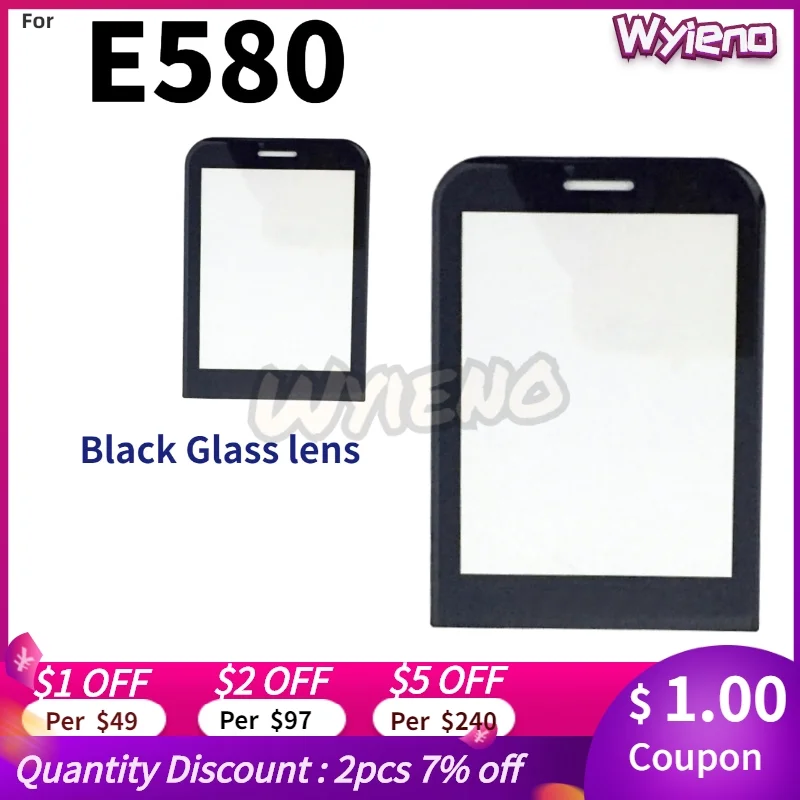 Wyieno CTE580 Outer Glass Screen For Philips Xenium E580 Glass Lens Front Panel ( Not touch screen Sensor) +Tracking
