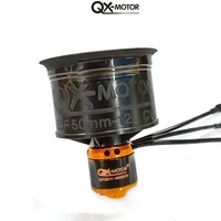 QX-MOTOR 50mm EDF Ducted fan 12 blades CW CCW QF2611 3300/4000/4600/5000KV Brushless motor For FMS Multirotor Airplane Toy Parts
