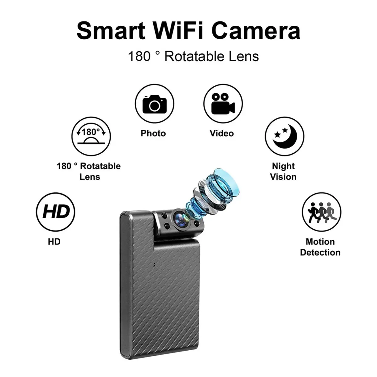 AS62 미니 WiFi 카메라1080P HD 무선 IP 마이크로형 카메라 원격 모니터 감지 보안 레코더 감시 모니터