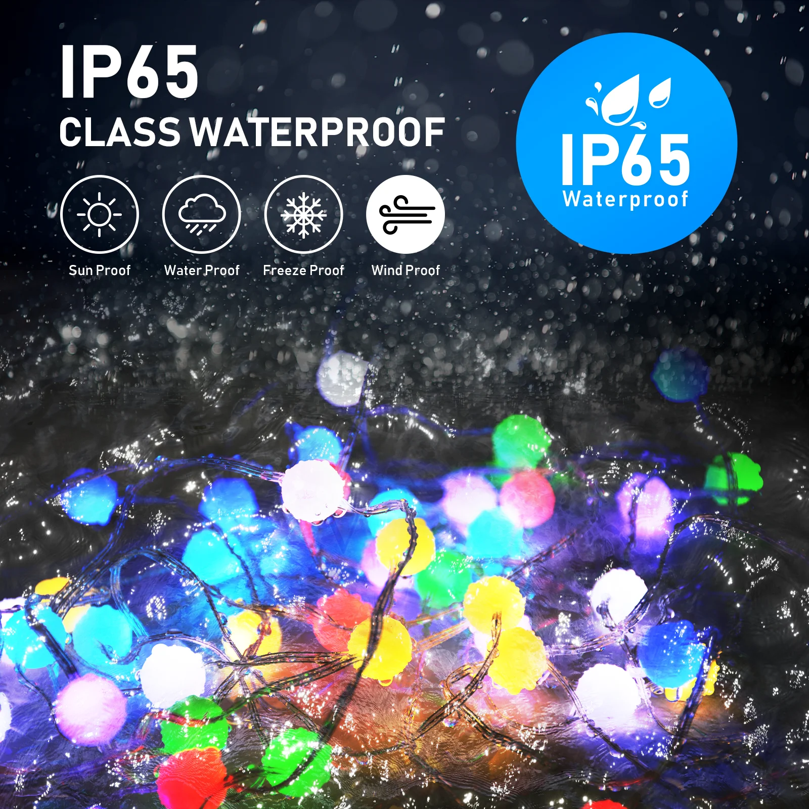 

Christmas LED String Lights Graffiti Bluetooth WiFi Smart Fairy Dress Up Outdoor Waterproof RGB Garden Decoration Remote Control