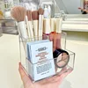Transparent acrylic 3-5 grid makeup box,makeup brush bucket,makeup organizer,student desk pen holder jewelry storage box 1