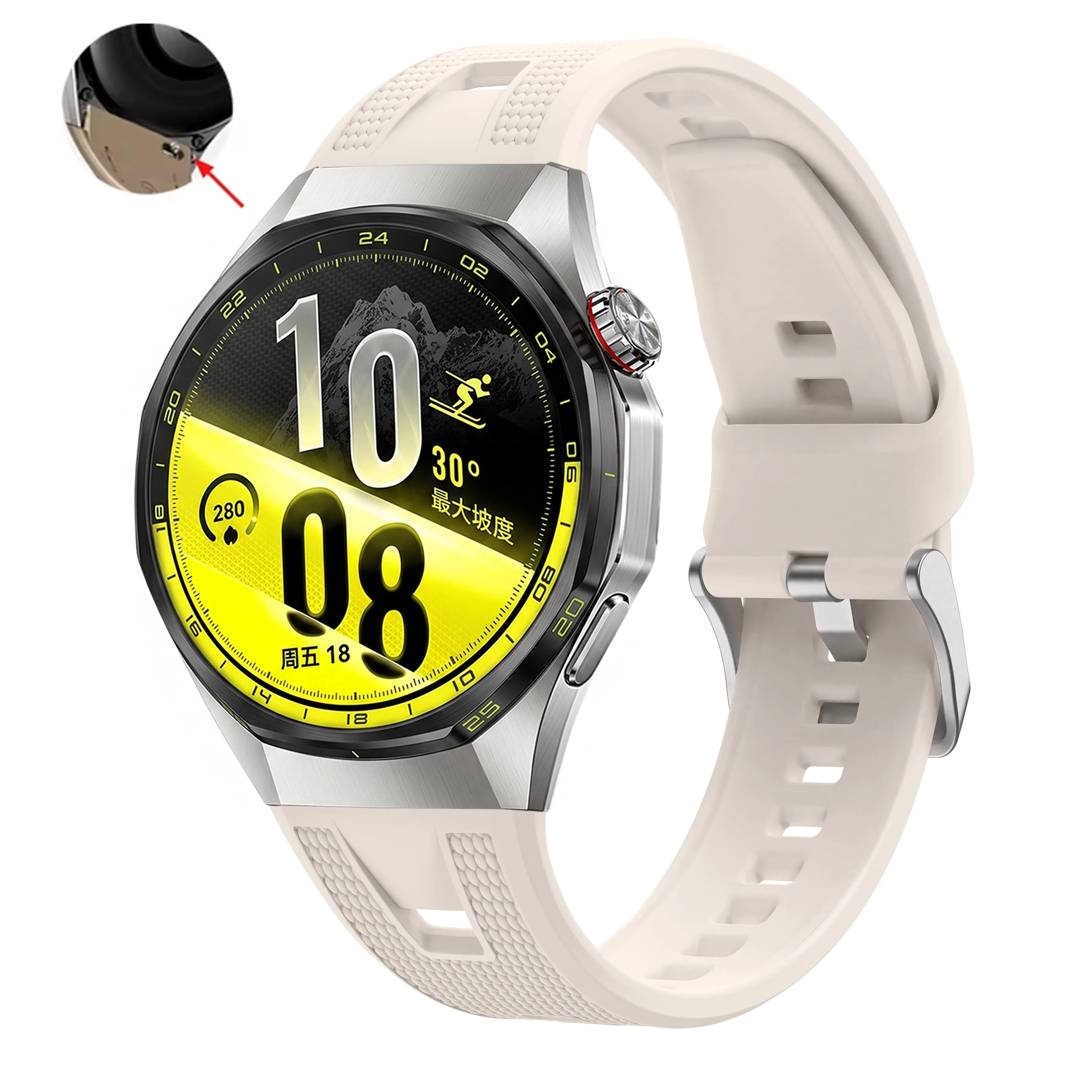 High-Performance Silicone Breathable Sports Strap Bracelet, No Gaps