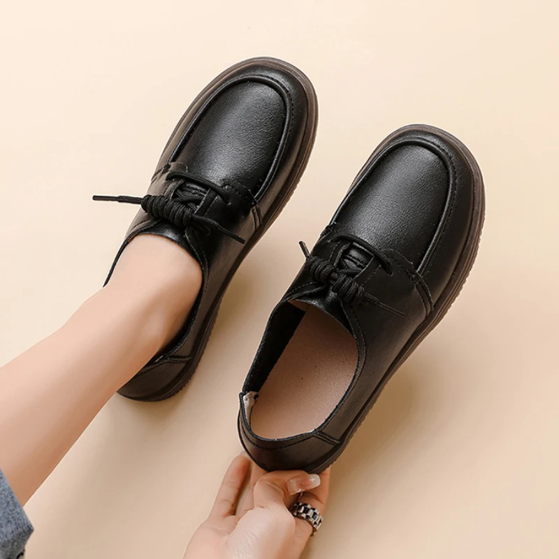 Luxury Women Shoes for Women Flats Genuine Leather Loafers Women