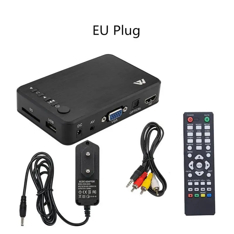 USB  HDD ̵ ÷̾, VGA SD  MKV H.264 RMVB WMV,  ̵ ÷̾ HDDK6, 1080P