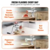 VEVOR Manual Meat Grinder 304 Stainless Steel Hand Meat Grinder with Steel Table Clamp Meat Mincer Sausage Maker 6