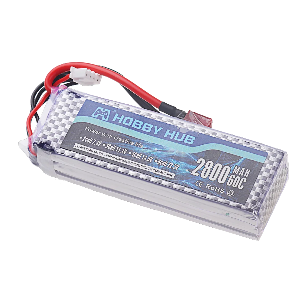 Batterie LiPo 7.4V 2S 1500mAh avec chargeur B3 pour RC