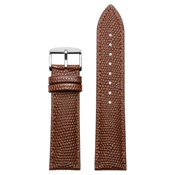 Elegant Leather Watch Strap - Premium Universal Bracelet - 22mm (Brown)