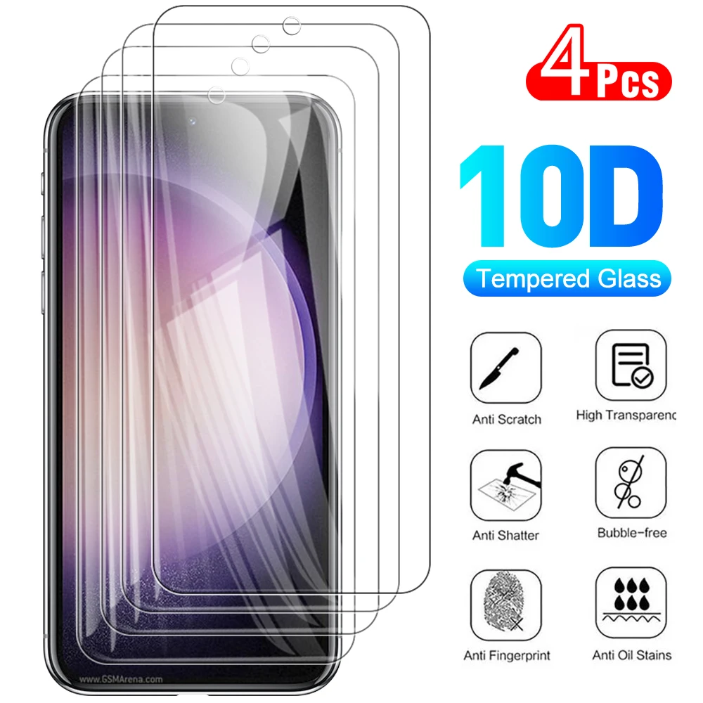 

4 шт., прозрачная защитная пленка для Samsung Galaxy S23 S21 S22 S24 Plus