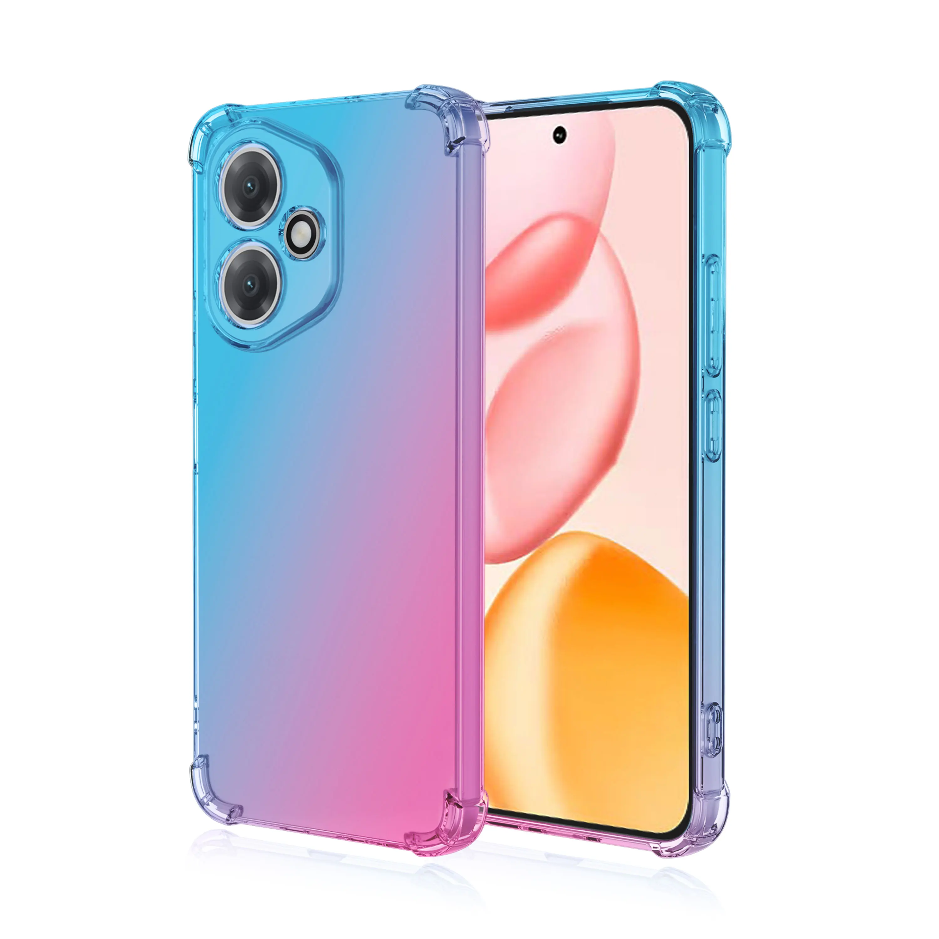 Shockproof Clear Gradient TPU Case - Protective Cover Shell Coque s