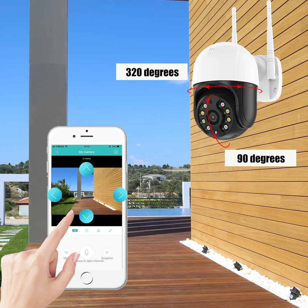 4K 5MP 3MP WIFI Camera Outdoor PTZ IP Camera H.265 1080P Speed Dome CCTV Security Cameras IP WIFI 2MP IR Home Surveilance