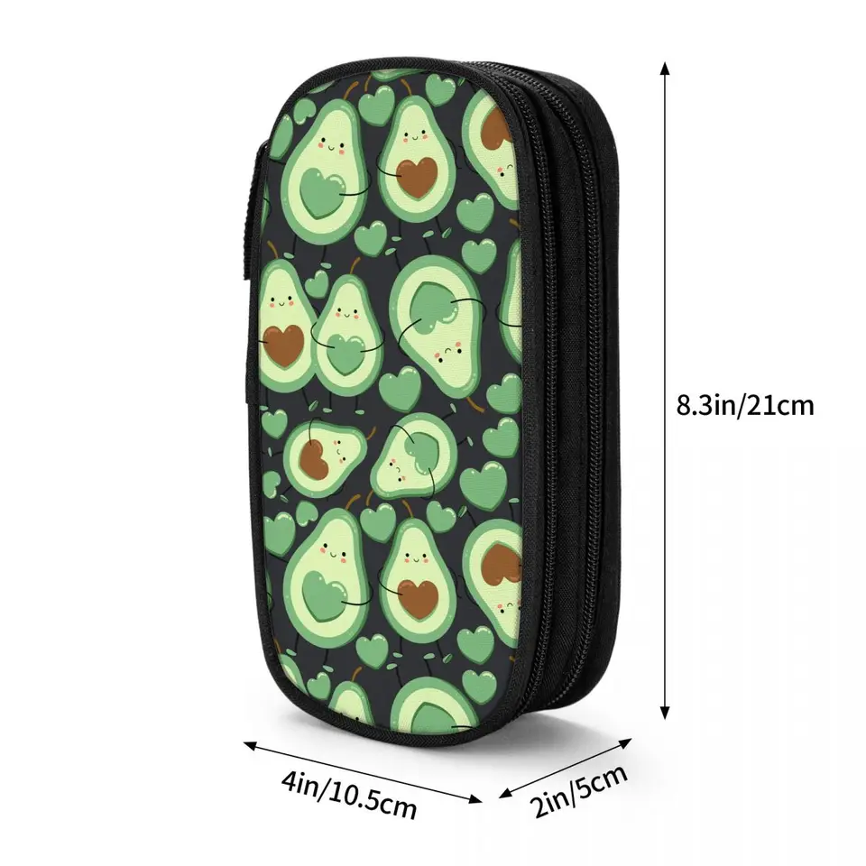 Astuccio Frutta Cartoon Per Bambini, Grande Capacità In Poliestere, Porta Penne E Matite, Regalo Scolastico Per Ragazzi E Ragazze - 3