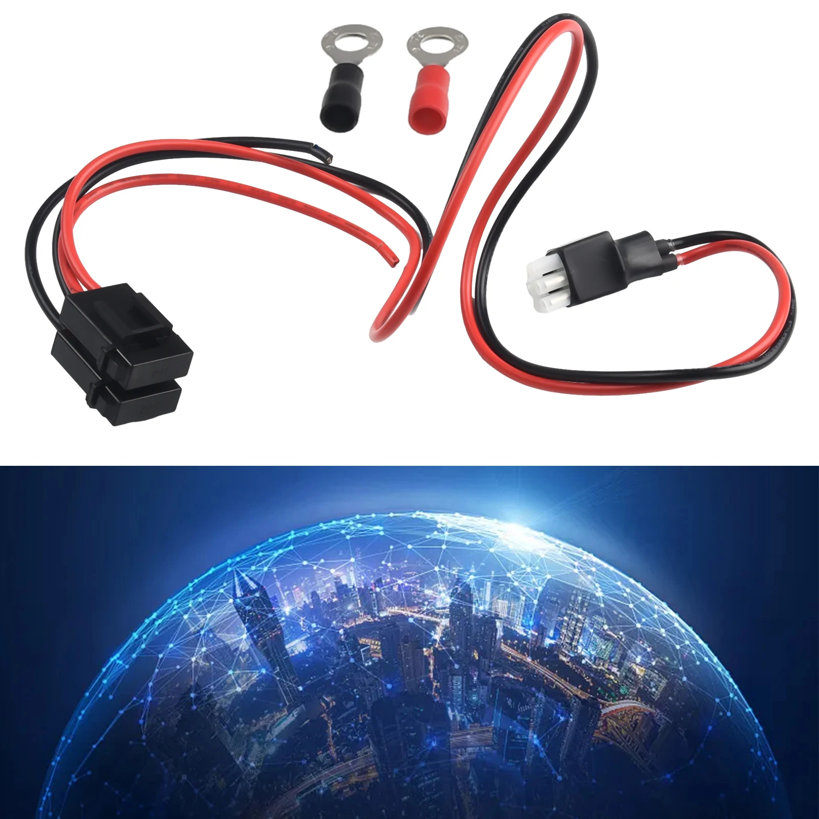 Cavo Di Alimentazione Cc A 6 Pin 30Amp 16Awg Per Radio Kenwood Ts-50S Ts-60S Ts-140 Ts-440 Ts-450 Per Icom Ic-706 Ic-718 Ic-746 Ic-756