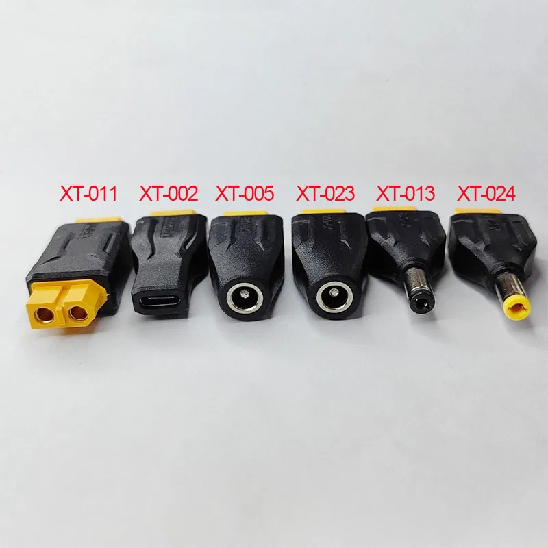 1PC XT60 어댑터 DC5.5*2.5/2.1mm Type-c XT90 XT30 모델 비행기 EC5에 적합 야외 에너지 저장 전원 어댑터 변환기