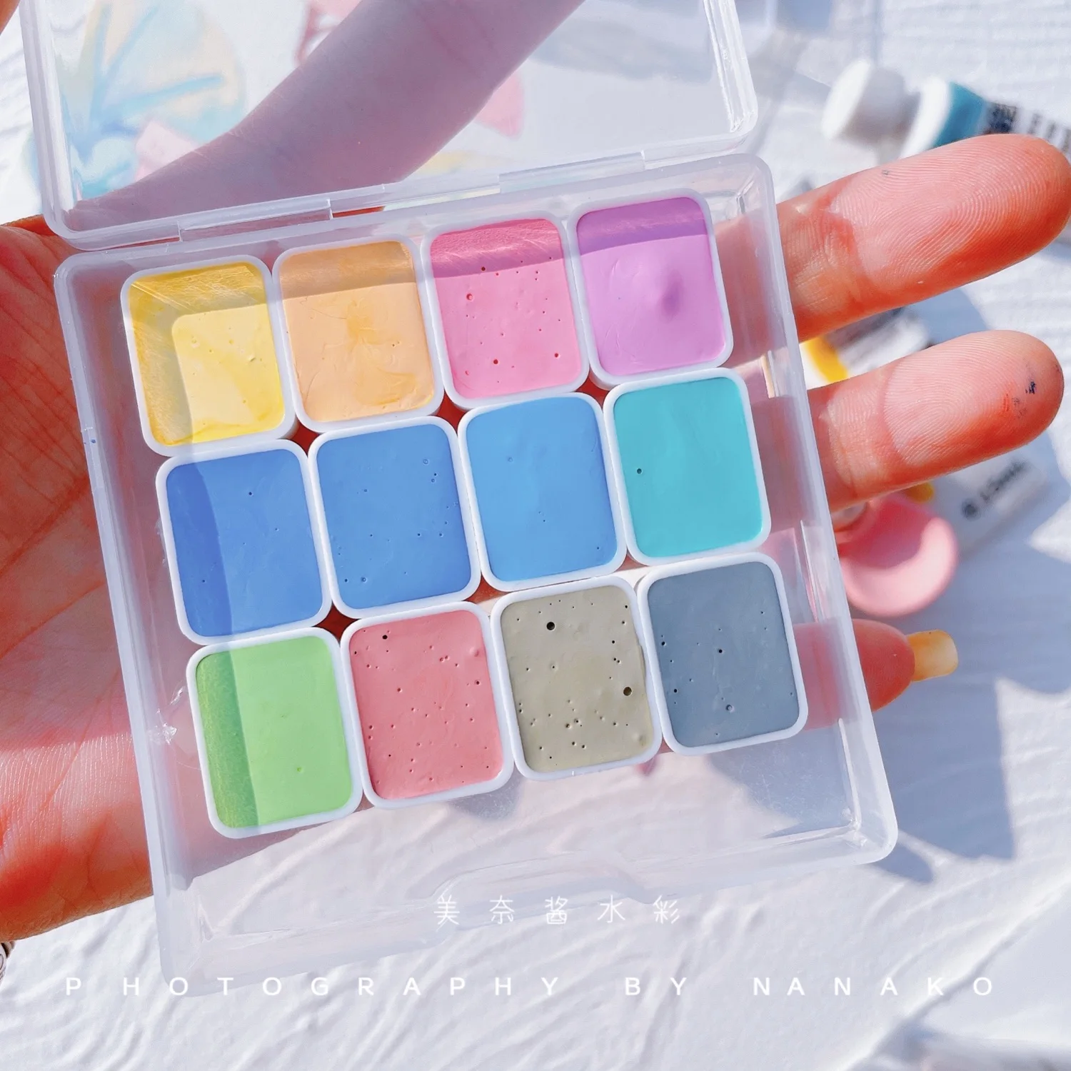 

Schmincke New Macaron Watercolor Paint College Grade Opaque atercolor Pigment Sub-Package Set Illustration Acuarela Art Supplies