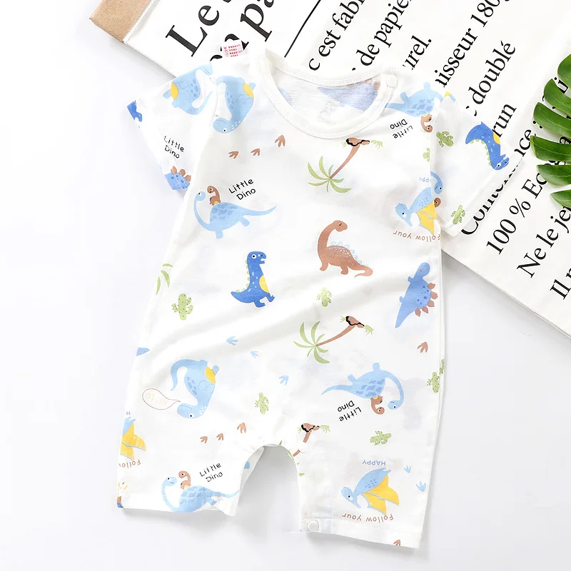 Baby Rompers Infant Toddler Bodysuit Cotton Newborn Baby Boys Girls Pajamas Thin Cartoon Baby Clothes Wholesale best Baby Bodysuits Baby Rompers