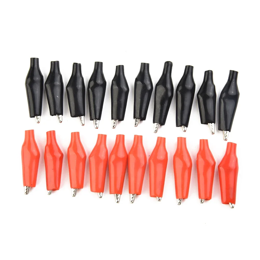 

Industrial New Portable Alligator Clips Set Test Probe Tools Black/Red Electrical Clamp Equipment Jumper 20pcs