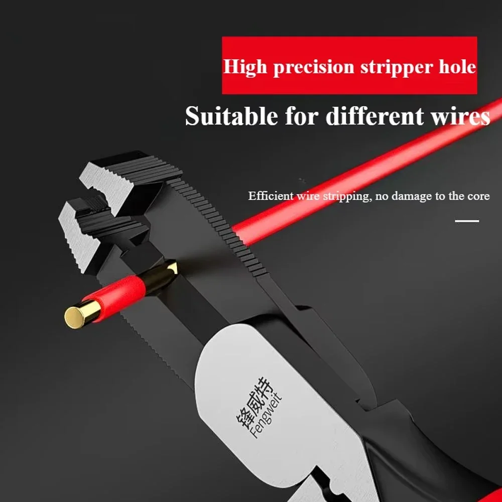 Red Non Slip Jaw Sliding Tooth Screw Pliers for Rusty Wire Removal