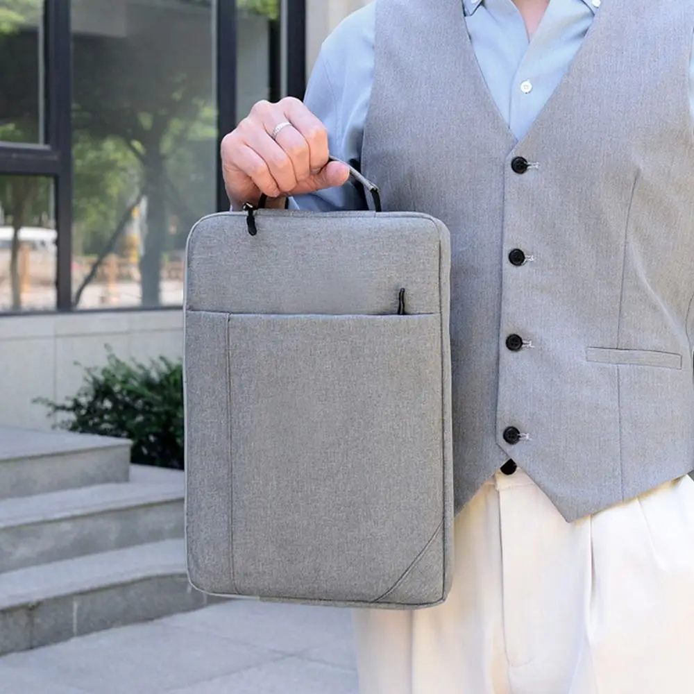 

Compartments Meeting Data Storage Handbag Business Laptop Package Laptop Protective Bag Men Briefcases Office Document Pouch
