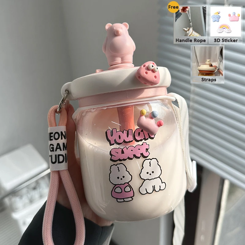 Pink and 3D Stickers