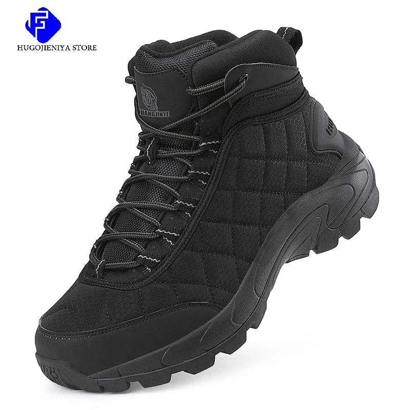 Men's Military Tactical Boot Army Hunting Trekking Camping Shoes Outdoor Combat Boots Men Big Size Safety Shoes Motocycle Boots