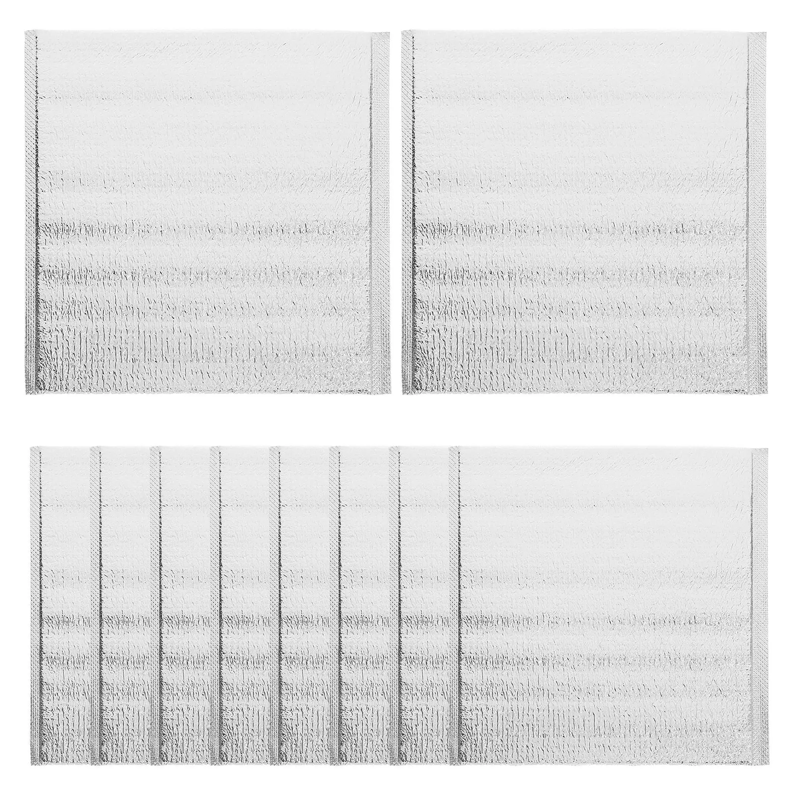 100Pcs 절연 피크닉 가방 재사용 가능한 알루미늄 호일 열 식품 가방 캠핑 야외 절연 박스 라이너 용 누출 방지