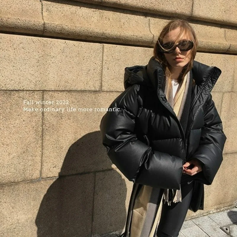 2023 New Women Down Jacket Winter Coat Female Short Parkas Loose Thick Warm Outwear Leisure Time Versatile Fashion Overcoat