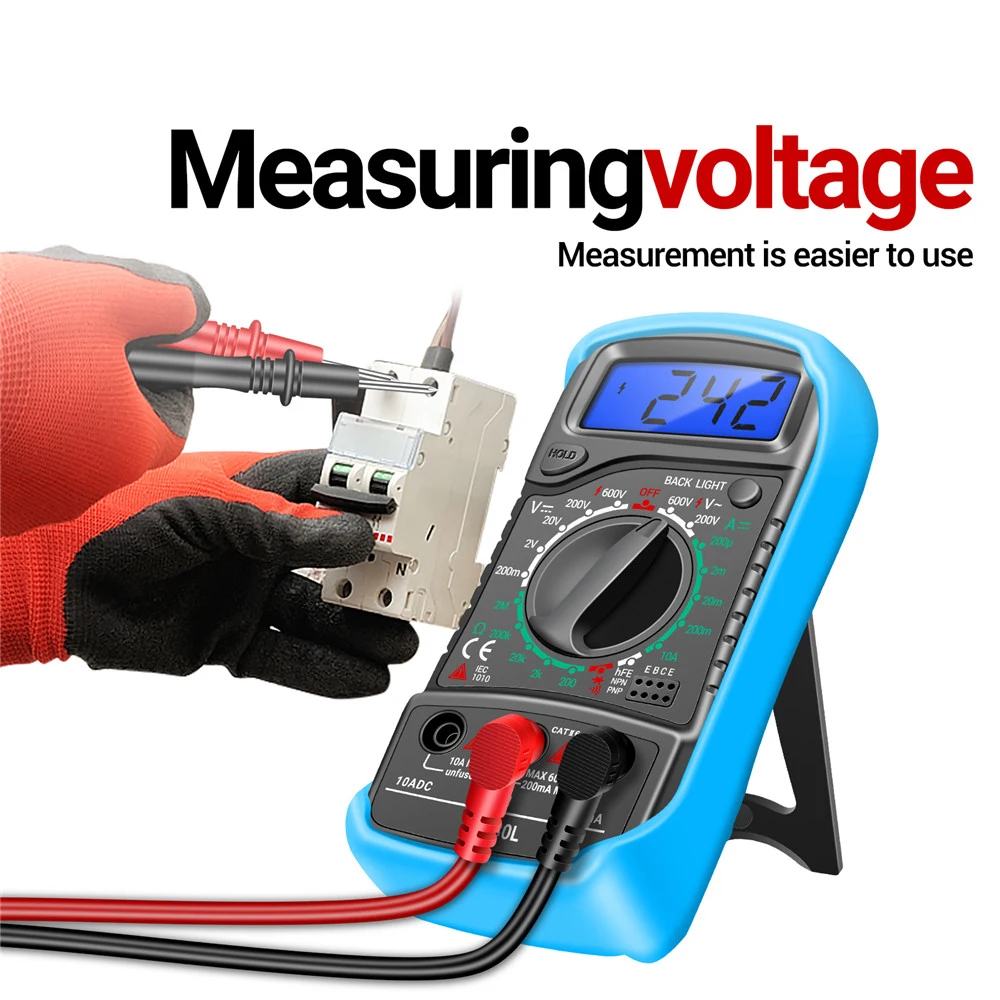 XL830L Digital Profissional Multimeter Electric Voltmeter Ammeter AC DC Voltage Tester high-precision Tester Electrician Tools