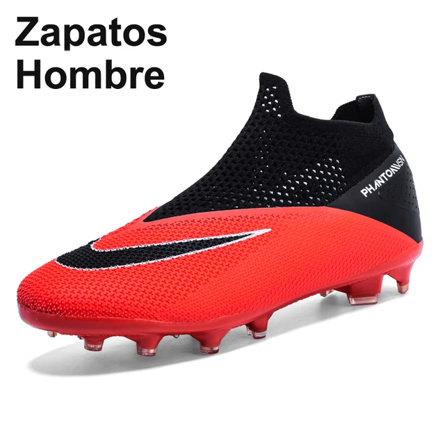 Plus Big Size 36-49 High Ankle Sneakers Men FG Soccer Shoes Kids Outdoor Cleats Long Spikes Profession Chaussure Football Shoes 1