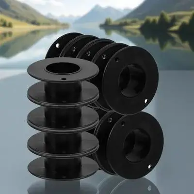 12Pcs Bobbins for Sewing Machine Portable Durable Plastic Thread Accessories Clear Wear-Resistant Empty Spools Compact