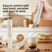 Mousseur à café électrique rechargeable AA, mousseur à lait, mixeur de cuisine, batteur à œufs, fouet à crème, mixeur - Taille compacte pour usage domestique 2
