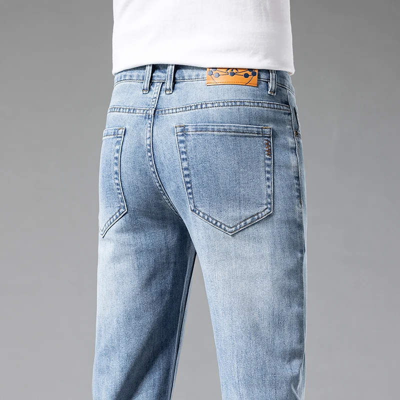 High-End Straight Loose Jeans Men's 2024 New Versatile Fashion Street Trend Leisure Office Business Trousers