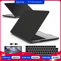 EGYAL Laptop Case for MacBook Air 13.6 2022 M2 Funda for MacBook Pro 13 Cover for Pro 14 A2779 2023 Pro 16 A2780 Inch Assessorie