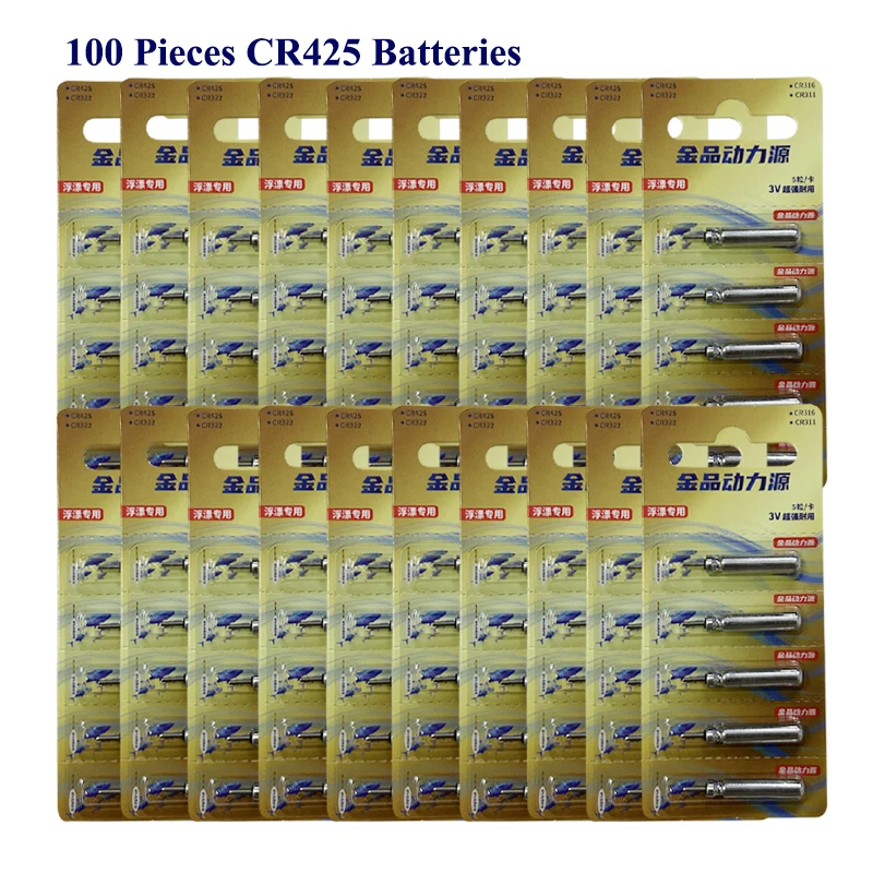100 flotteurs électriques lumineux DLY pour pêche nocturne, modèles CR311 CR316 CR322 CR425 CR435