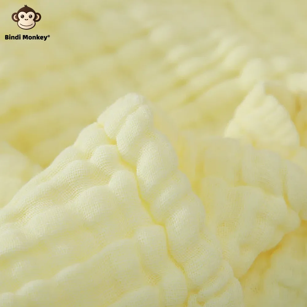 Six Layers of Pure Cotton Gauze Solid Color Bath Towel Soft Skin Absorbent 105*105cm bath towel cotton towel square towel