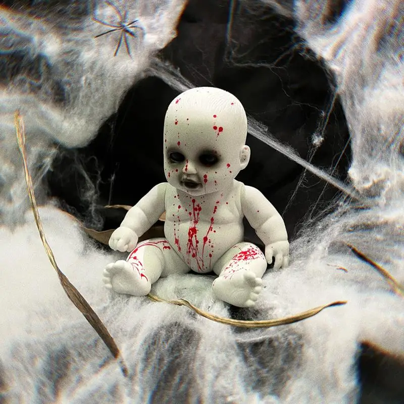 Halloween Hängende Baby Geist Puppen Gruselige Tricky Spielzeug Ornament Horror Atmosphäre Bar Hof Prop Happy Halloween Party Decor – Detail 16