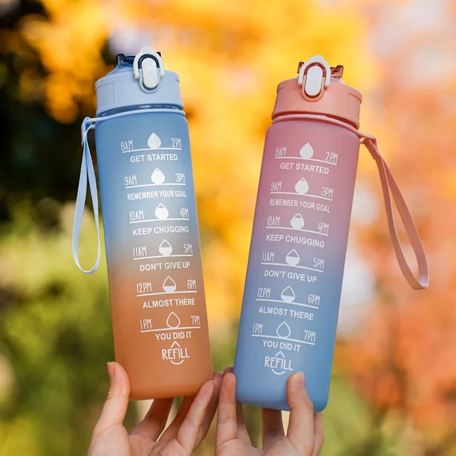 700ml High Temperature Resistant Plastic Sports Cup Rainbow Frosted Progressive Color Water Bottle with Graduated Straw YDSH01 700ml High Temperature Resistant Plastic Sports Cup Rainbow Frosted Progressive Color Water Bottle with Graduated Straw YDSH01