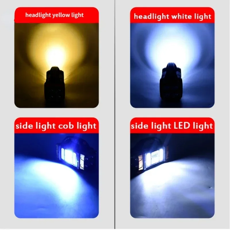 휴대용 강력한 태양열 LED 손전등, COB 작업 조명, 휴대용 USB 충전식 야외 태양열 토치 라이트, 4 가지 모드
