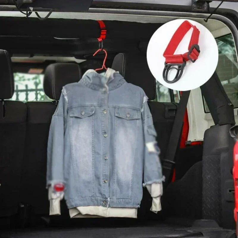 Vehicle Roll Bar Coat Hooks Hanger Accessories For Jeep Wrangler JK JL 2007-2018