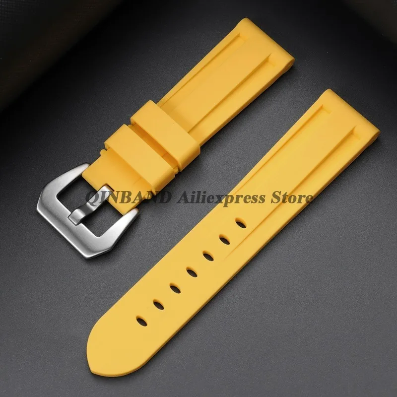 Camouflage Blue-Black-Grey Soft Silicone Watchband Replacement Strap