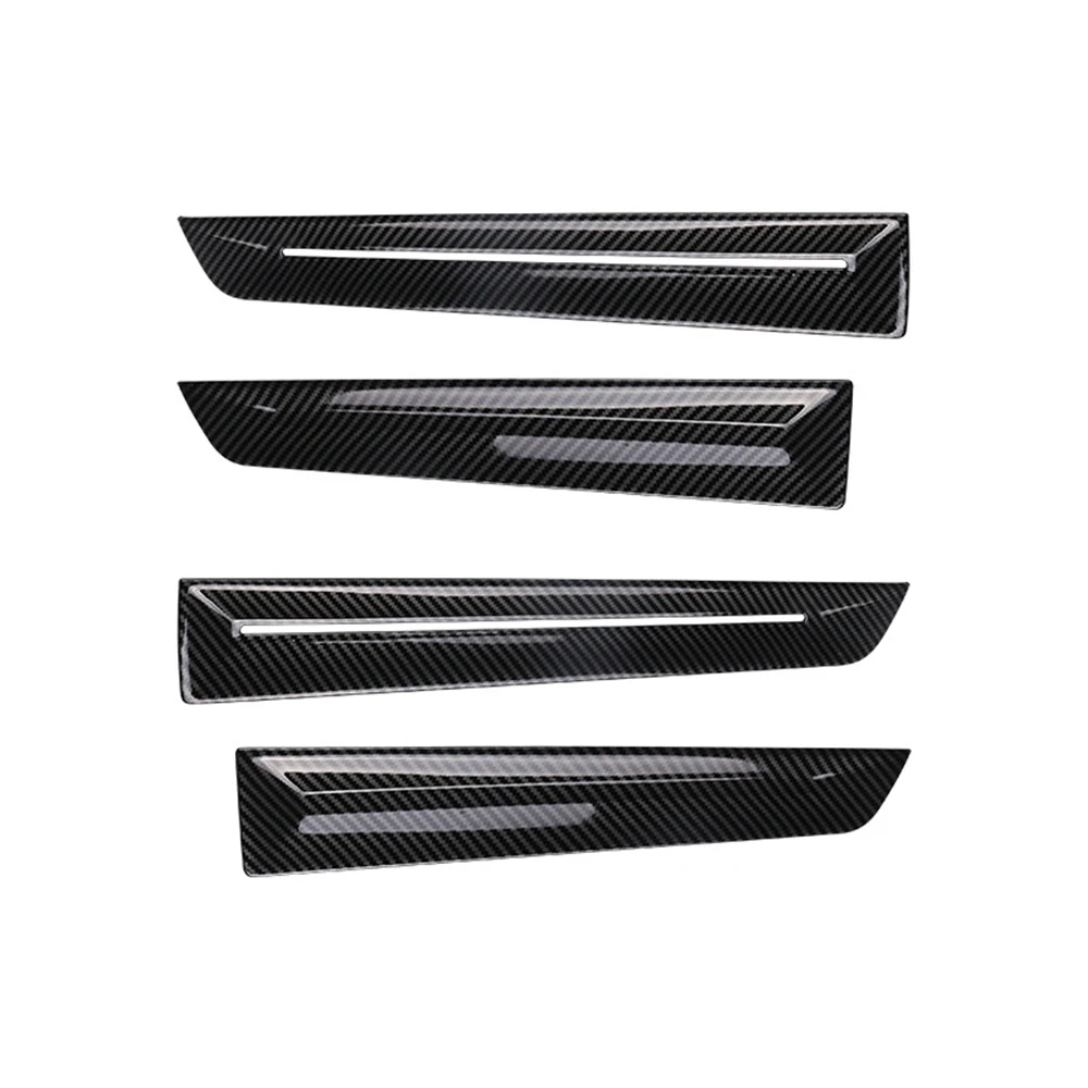 

4 PCS Carbon Fiber Door Panel Cover Trims Cover Trim Decorative Sticker Auto Interior Accessories Fit For Honda Civic 2022+