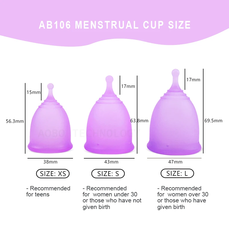 Lady Reusable Soft Certified Silicone Cup Personal Hygiene Product 5