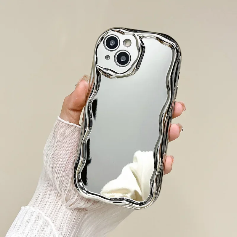 Glitter Mirror Phone Case With Camera Protector For Oppo Models_voghion.com