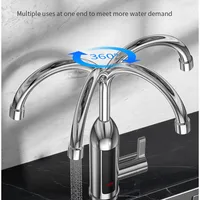 Chauffe-eau électrique 3000W, robinet de cuisine, eau chaude et froide, double usage, affichage LCD, chauffe-eau instantané, robinets d'eau 3