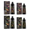 500ml Natural Herbal Hair Dye Shampoo 3 in 1 Change Hair Color Gray Hair to Dark Brown Black Deep Nourishing Fashion Hair Care 6