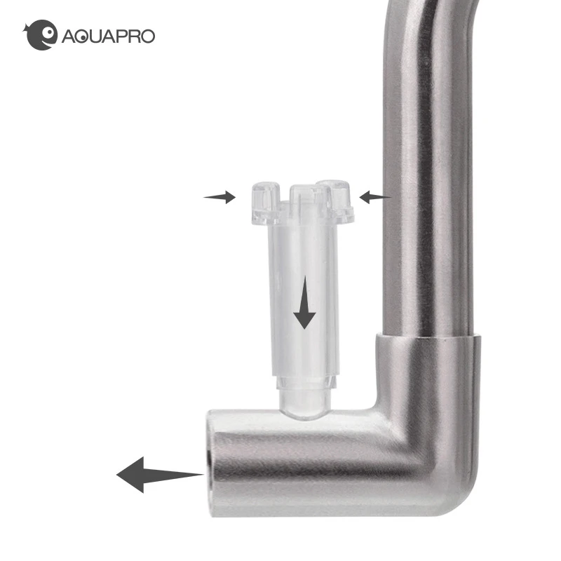 AQUAPRO Mini Stainless Steel Inlet Outlet Skimmer Pipes Fish Shrimp Filtration Aquarium Accessories Filter Akvarium Brine Shrimp 3
