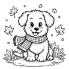 CUTE DOGS Bold-easy Patterns Coloring Book for Adults Cute Drawing Book Perfect Gift for Party and Birthday 5