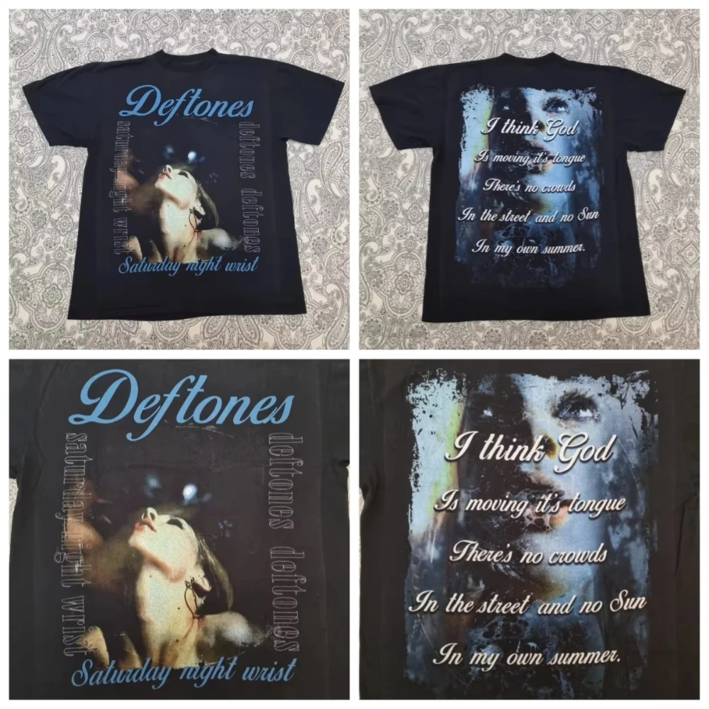 Deftones Saturday Night Wrist Graphic T Shirt Grunge Band Y2K Streetwear S-4XL